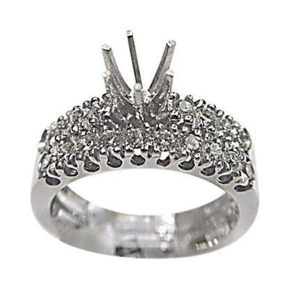 18 ROUND BRILLIANT DIAMOND SETTING BAND 6 PRONG