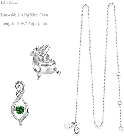 Valentines Day Birthday Gifts for Women Endless Love Necklace 925 Sterling Silve