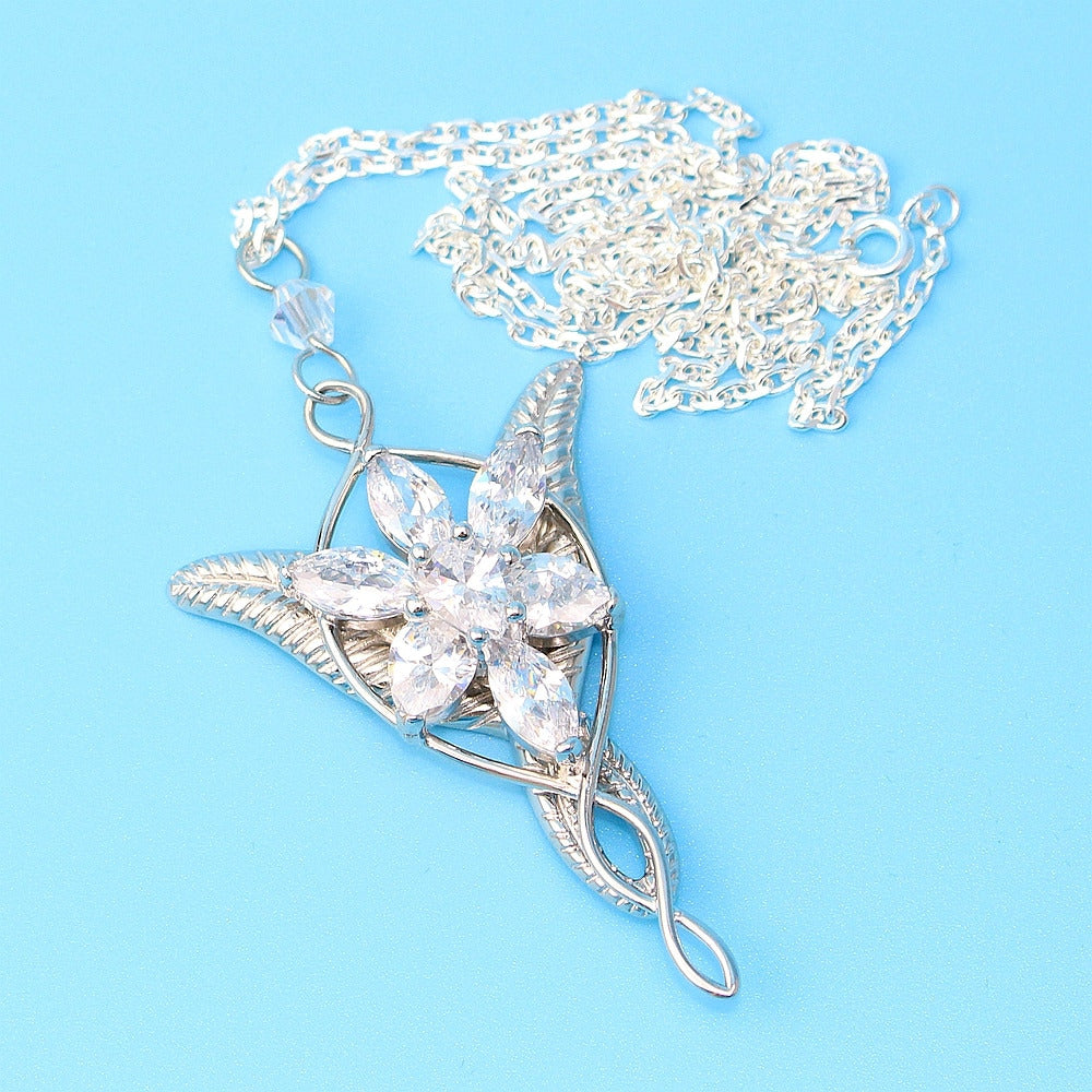 925 Sterling Sliver Wedding Jewelry Lord Princess Arwen Evenstar Pendant