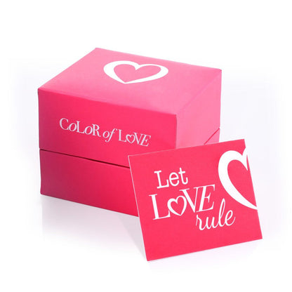 Color of Love 1/10 Cttw Diamonds Promise Ring in 10KT Pink Gold with Garland of