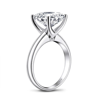 3.0Carat D Color Moissanite Diamond Solitaire Wedding Rings for Women 100% 925