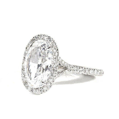Oval Diamond 4.57 ct Engagement Ring GIA Certified