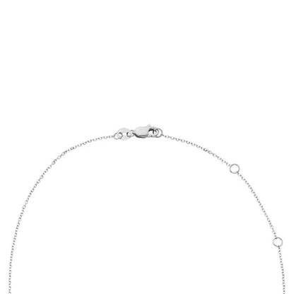 Blue Topaz and .06 CT. T.W. Diamond Baguette Pendant Necklace in 14K Gold