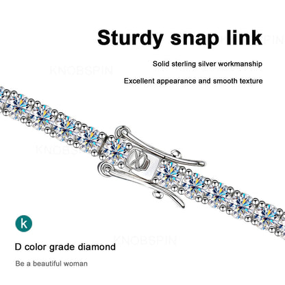 Real 4Mm Moissanite Sparkling Full Diamond GRA 925 Sterling Silver Wedding