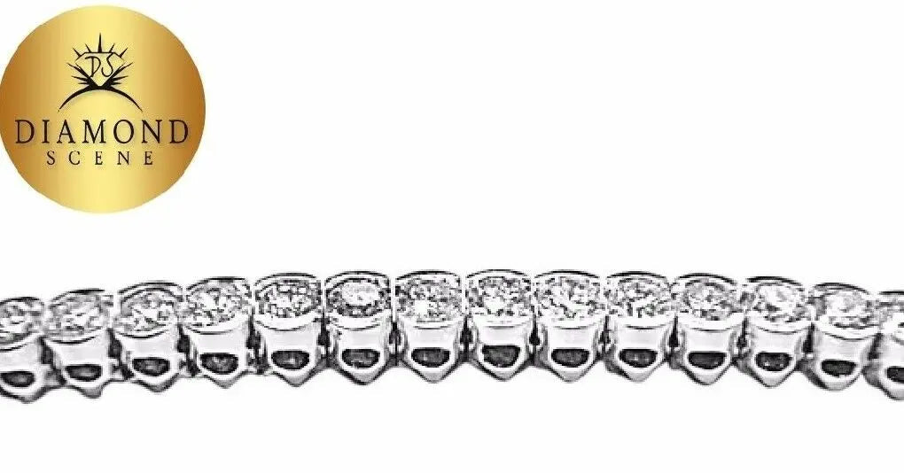61 ROUND BRILLIANT CUT DIAMONDS HALF BEZEL SET DIAMOND