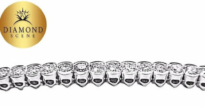 61 ROUND BRILLIANT CUT DIAMONDS HALF BEZEL SET DIAMOND