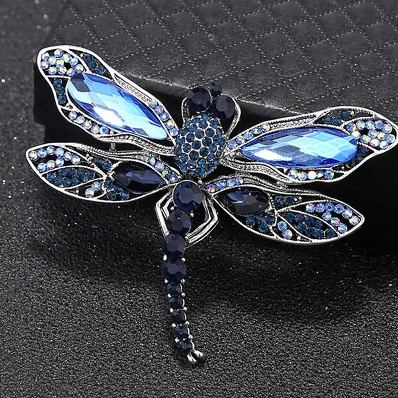 Elegant Dragonfly Brooch Crystal Brooch Pin Beautiful Wedding Accessory Souvenir