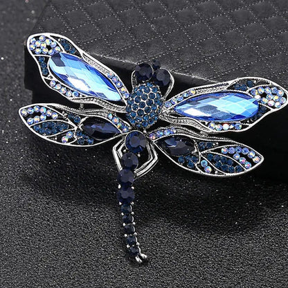 Elegant Dragonfly Brooch Crystal Brooch Pin Beautiful Wedding Accessory Souvenir