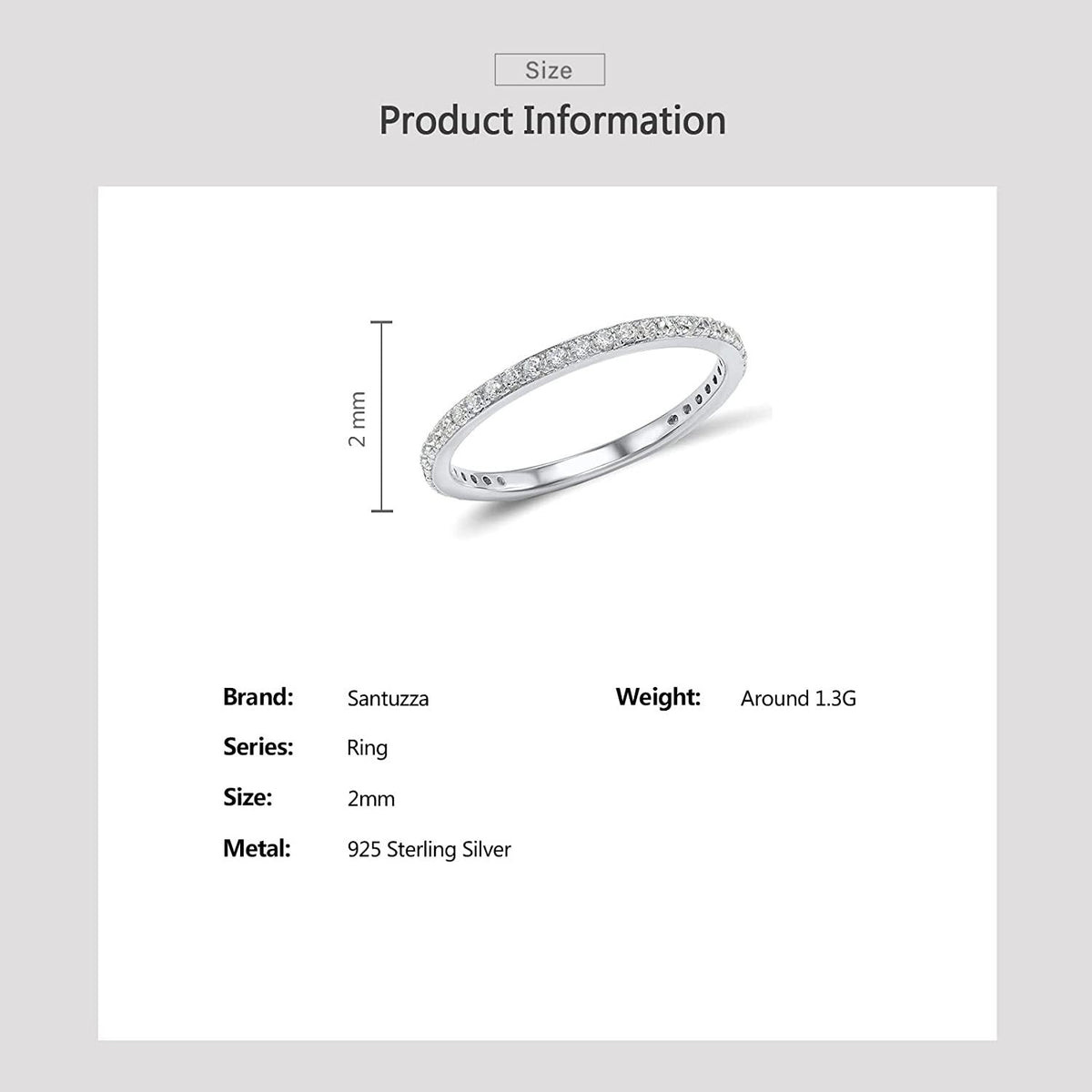 925 Sterling Silver Stackable Ring Engagement Wedding Band Stacking Ring for Wom