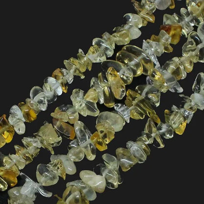 1Pcs Natural Gemstone Citrine Quartz Chip Beads 5Mm-8Mm for Creatively Jewelry M