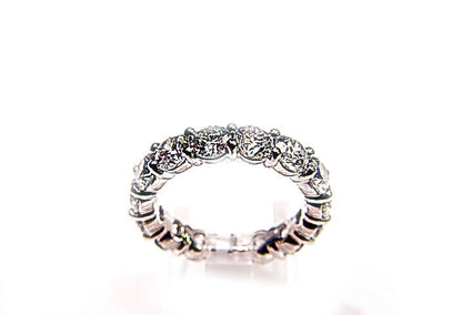 DIAMOND 15 ROUND BRILLIANT SHAPE ETERNITY BAND HAND MADE BAND DIAMOND ETERNITY