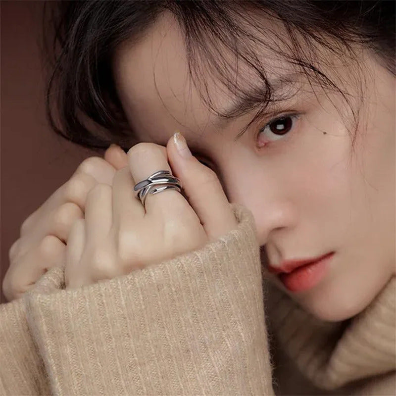 Rings for Women Adjustable Geometric Irregular Rings Exaggerated Novel Jewelry