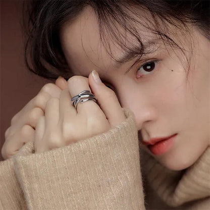 Rings for Women Adjustable Geometric Irregular Rings Exaggerated Novel Jewelry