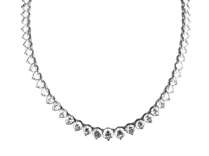 DIAMOND EIGHTY FIVE STONE ROUND TENNIS NECKLACE