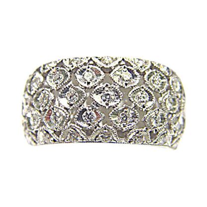 1.60 CT ROUND BRILLIANT DIAMOND ETERNITY BAND 18 K WHITE GOLD WIDE DIAMOND BAND