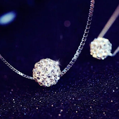 2021 NEW FASHION 1/2 Pcs Fashion Womens Fashion Alloy Ball Pendant Crysta Choker