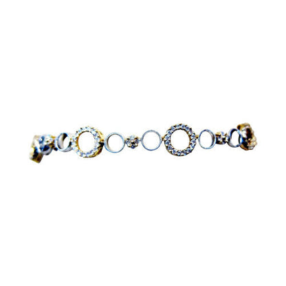 diamond bracelet two-tone gold
