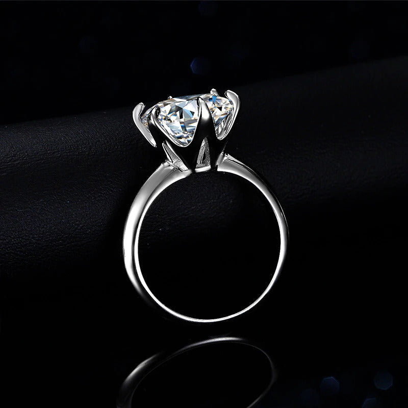 5Ct Moissanite Solitaire Ring for Women 3MM Infinite Full Enternity Diamond