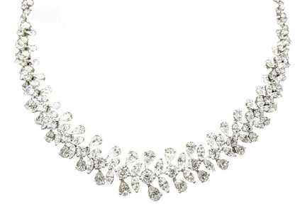 DIAMOND PEAR ROUND BRILLIANT MARQUISE SHAPE DIAMOND CHOKER SET DIAMOND NECKLACE