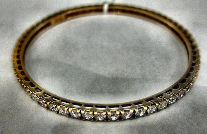 DIAMOND ETERNITY SET ALL AROUND SET WITH DIAMOND ETERNITY BANGLE 18 K ROSE GOLD