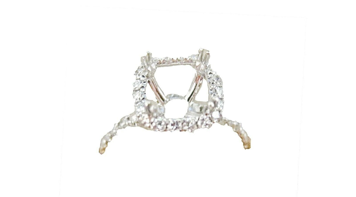 DIAMOND SETTING HALO SET DIAMOND TO BACK SMALL GOLD PIECE FOR RE-SIZEING