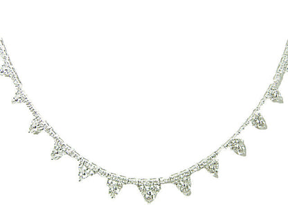 DIAMOND ROUND BR SHAPE 169 STONE DROP STYLE NECKLACE