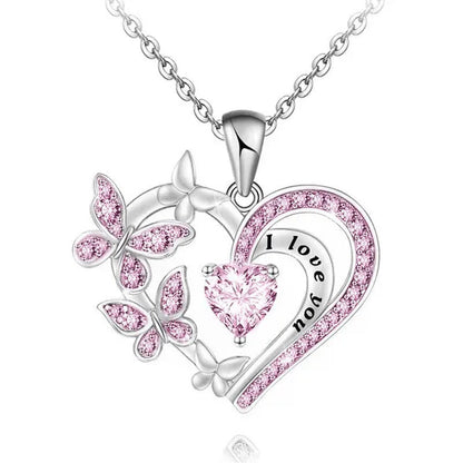 Exquisite Fashion Creative Women'S Butterfly Necklace Crystal Butterfly Jewelry