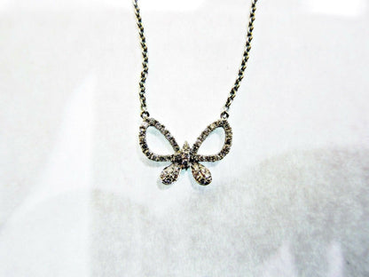 DIAMOND BUTTERFLY PENDANT WITH SIX DIAMOND BY YARD CHAIN