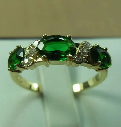 4-Color Natural 2.32CT Sapphire/Ruby/Alexandrite/Emerald Diamond 14K Yellow Gold