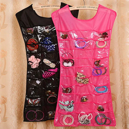New Jewelry Large Hanging Storage Bag Jewelry Holder Necklace Bracelet Earring R