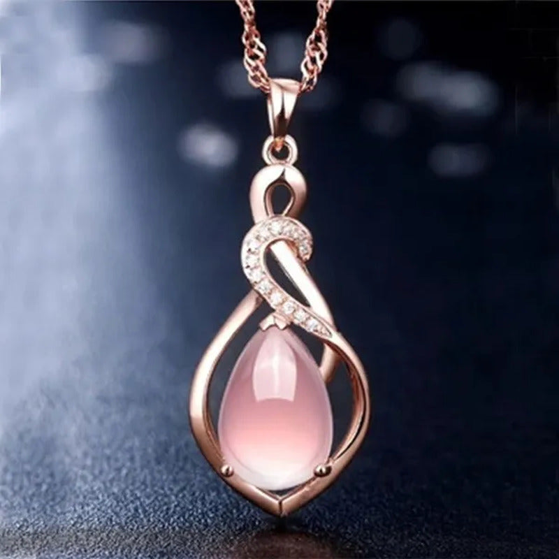 Mother'S Day Gift Good Color Lotus Stone Charm New Fashion Shape Jewelry Opal Wo