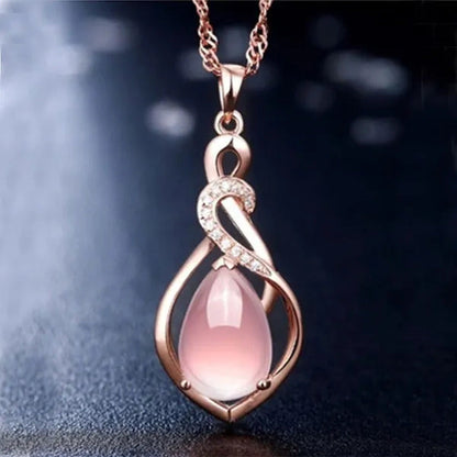 Mother'S Day Gift Good Color Lotus Stone Charm New Fashion Shape Jewelry Opal Wo