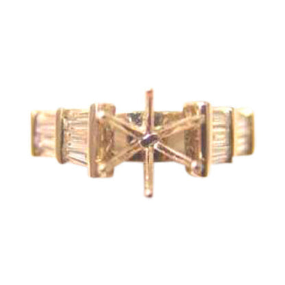 .78 CTTW TOP DIAMOND 10 BAGUETTE CUT SETTING 6 PRONG SETTING