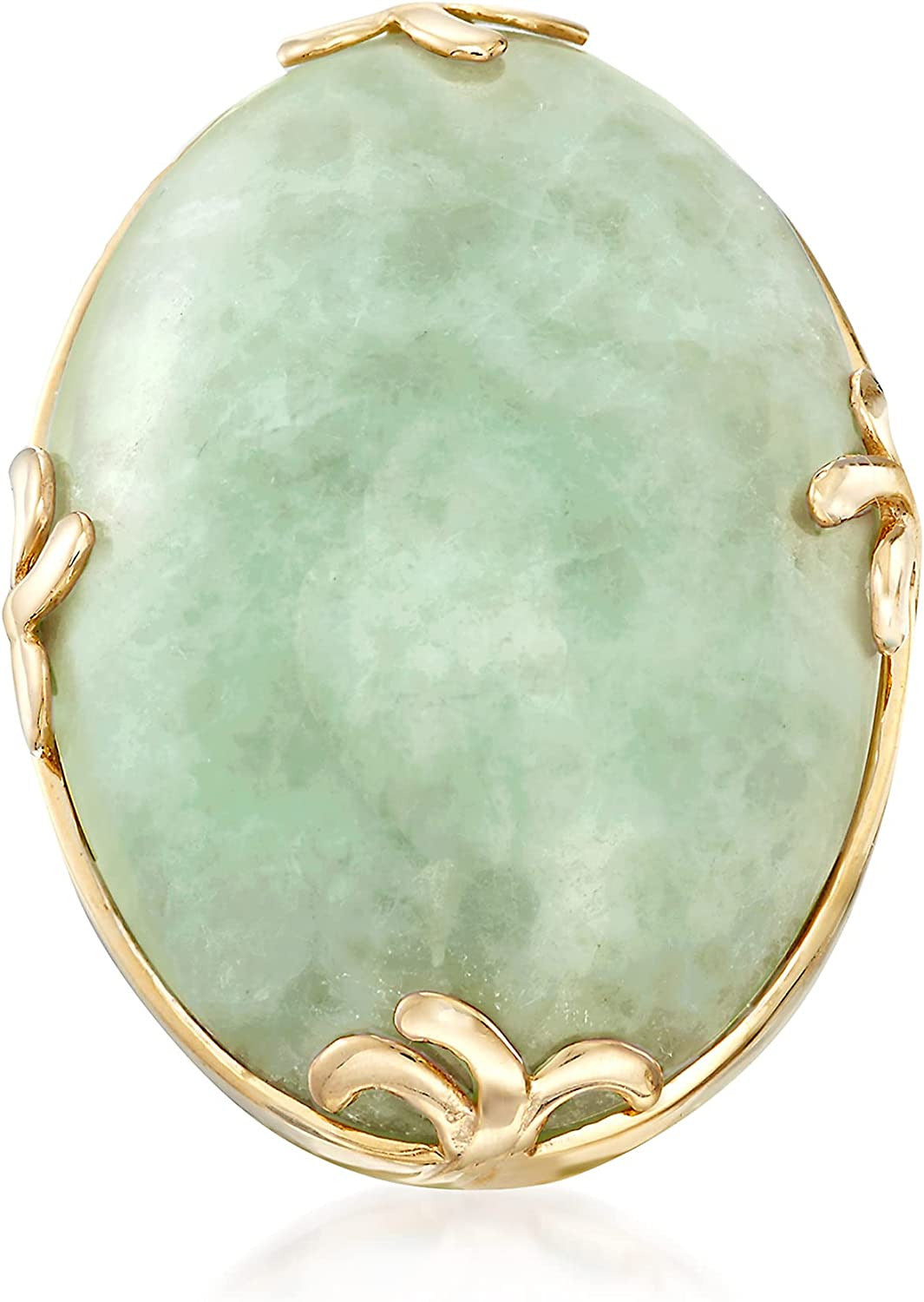 Jade Ring in 18Kt Gold over Sterling
