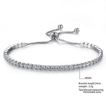 Women'S Fashion Accessories Bracelet Bracelet Bracelet Engagement Zirconium Chai