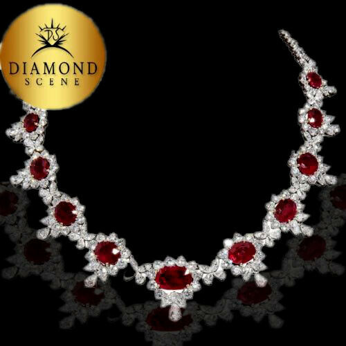 Ruby and Diamond Necklace 32.38 ct ruby 46.07 ct diamond