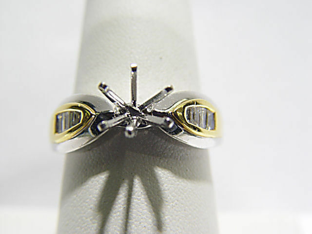 DIAMOND BAGUETTE SHAPE CHANNEL SET SETTING 6 PRONG SET