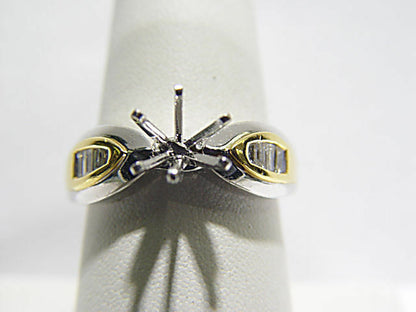 DIAMOND BAGUETTE SHAPE CHANNEL SET SETTING 6 PRONG SET
