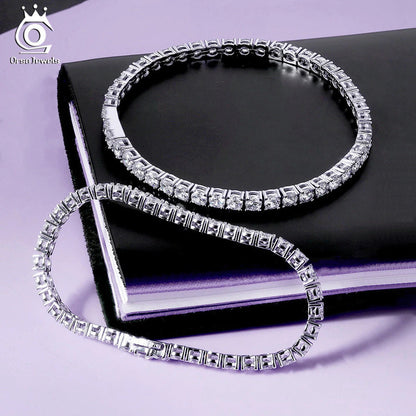 Authentic 925 Sterling Silver Tennis Chain Bracelet Moulding Process