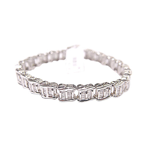 BAGUETTE SHAPE DIAMOND CHANNEL SET DIAMOND BRACELET DIAMOND TENNIS BRACELET CUFF