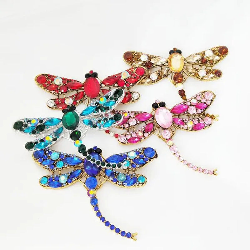 1 PC Women Dragonfly Teardrop Brooch Pin Jewelry for Lady
