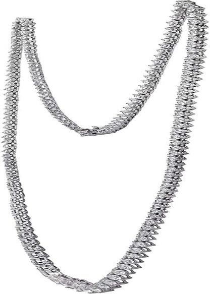 Platinum-Plated Sterling Silver Infinite Elements Zirconia Round-Cut Graduated R