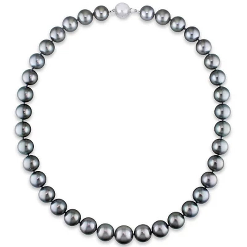 Allura 10-13 MM Tahitian Cultured Pearl Strand Necklace in 14K White Gold, 18"