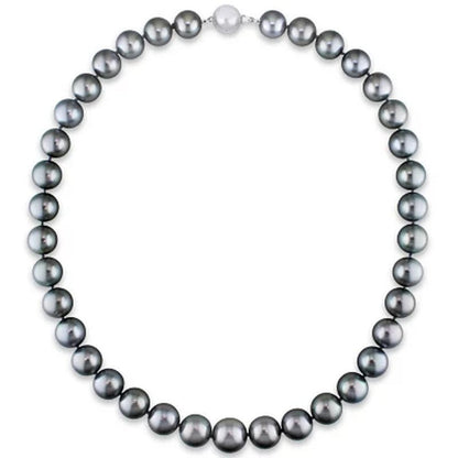 Allura 10-13 MM Tahitian Cultured Pearl Strand Necklace in 14K White Gold, 18"