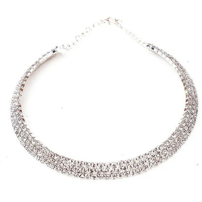 Best Valentine'S Day Gift! Hot Sale New Women Rhinestone Collar Necklace Choker