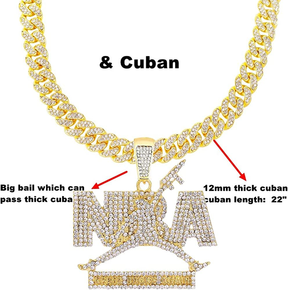 Iced Out Nba Pendant Silver Gold Young Boy Chains for Men,Hip Hop Rapper Pendant