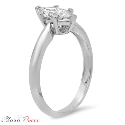 1.5 Ct Brilliant Marquise Cut VVS1 Genuine Conflict Free Clear Simulated Diamond