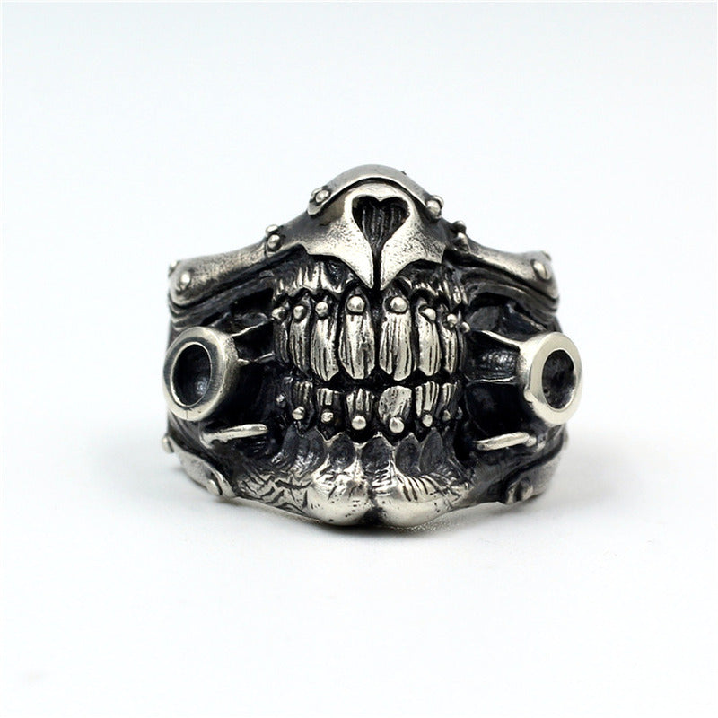Mad Max Undead Old Joe Mask Ring 925 Sterling Silver