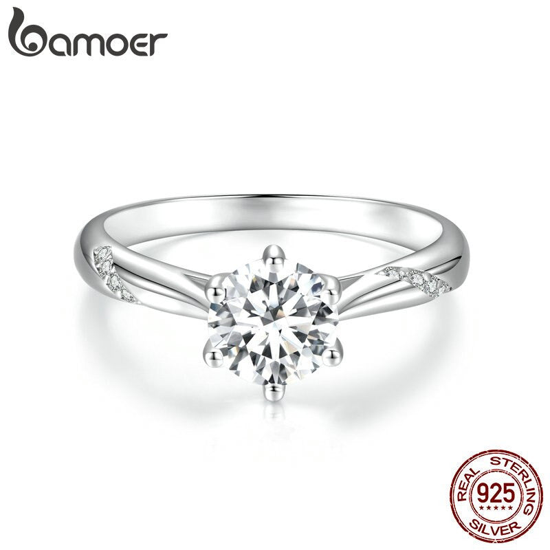 D Color VVS1 EX Moissanite Ring 1Ct round Moissanite Diamond Solitaire