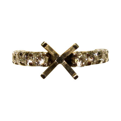 DIAMOND 18 ROUND BRILLIANT SETTING SMALL PORTION IN BACK FOR SIZE-ING